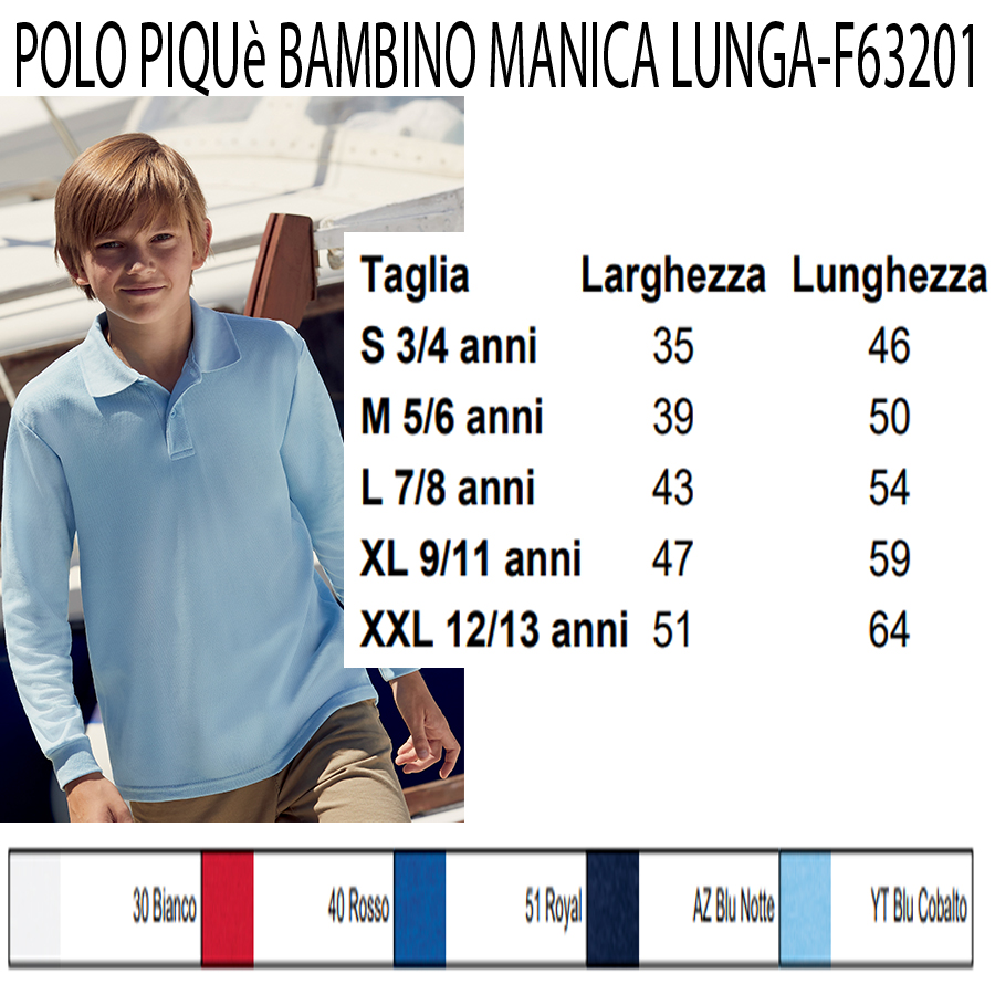 Polo Manica Lunga Personalizzata Express Bambino - immagine 2