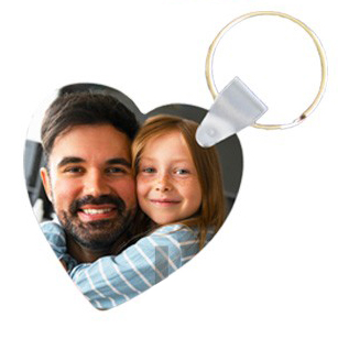 Portachiavi personalizzato cuore mdf