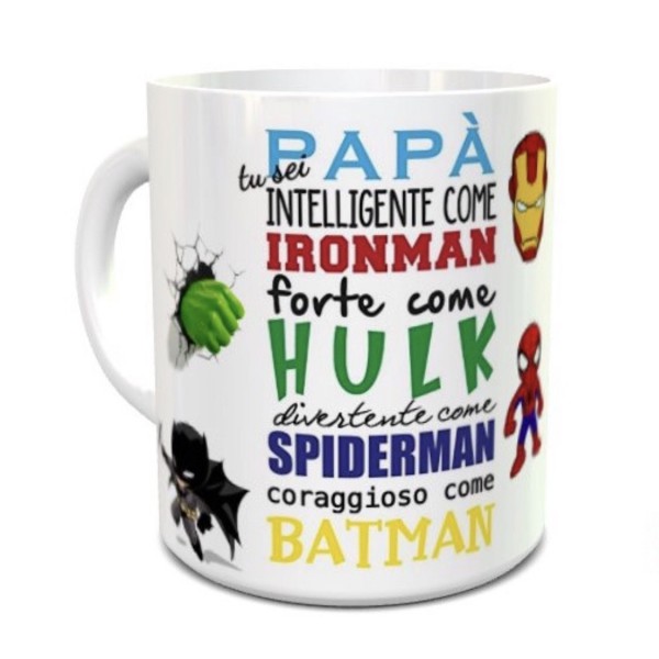 tazza papà sei il mio supereroe