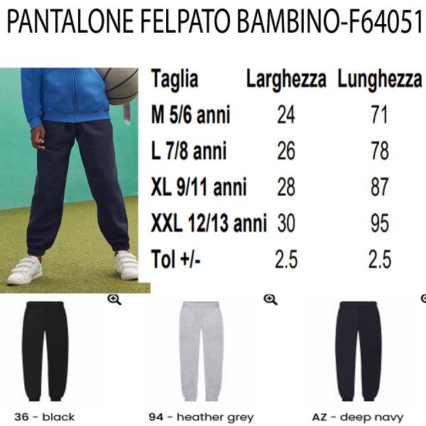 PANTALONE bambino F64051