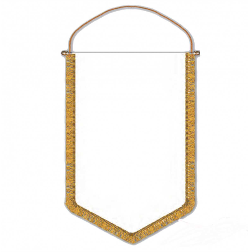 Gagliardetto Dimensioni: 34x26 cm Materiale: Gagliardetto in poliestere, asta in metallo