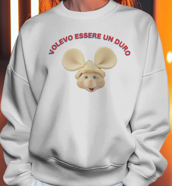 Volevo essere un duro-felpa girocollo