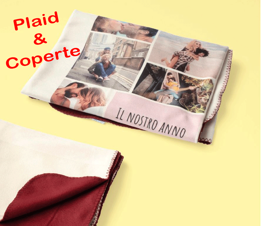 Plaid-Coperte Personalizzate